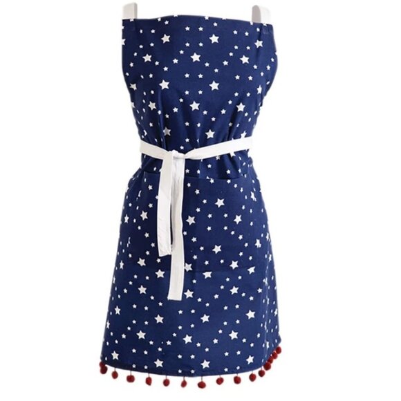 NWT Chef Apron Stars Pattern - Picture 1 of 4